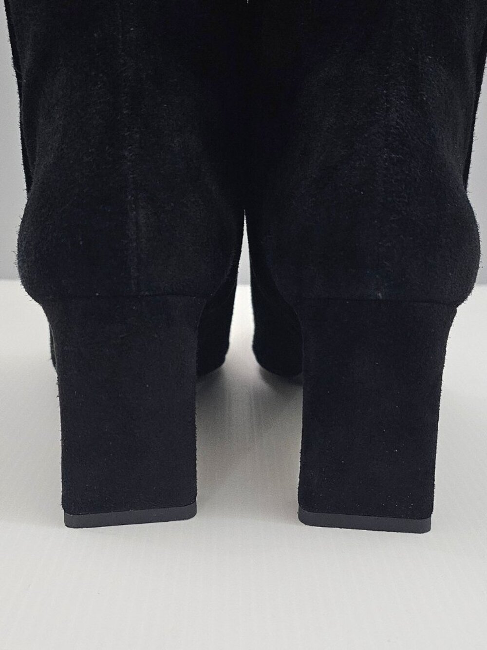 Sam Edelman Saige Ankle Bootie Womens 8 Black Suede Block Heel Pointed Toe - Picture 9 of 16